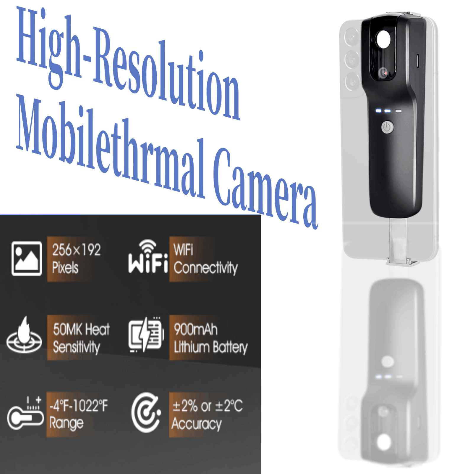 HP951A 256x192 WiFi Thermal Ca - огляд і ціна Thermal Imaging Camera 256X192